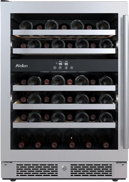 Avalon 45 Bottle Capacity Dual Zone Wine Cooler