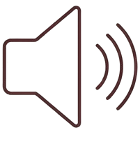 Speaker sound waves icon