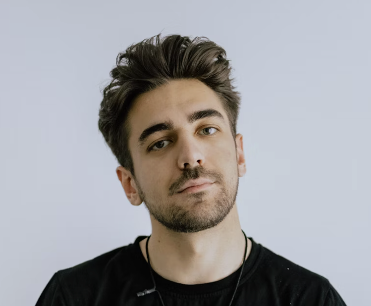 Man neutral studio portrait